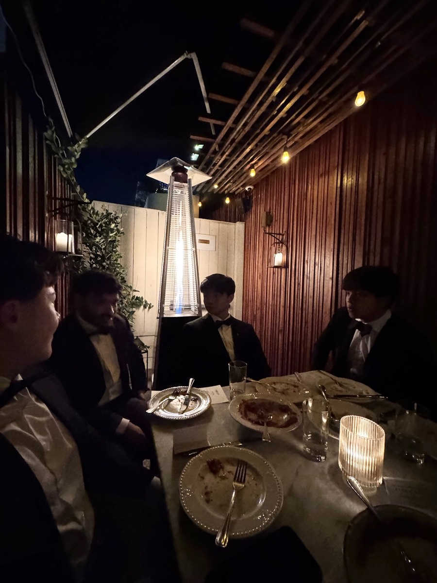 Dinner out with friends